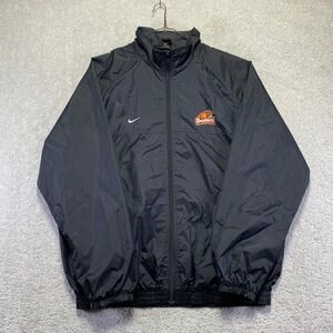 Vintage Nike Track Jacket Mens Large Black Oregon State Beavers Windbreaker Zip